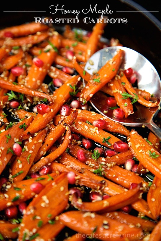 Honey Maple Roasted Carrots | Thanksgiving Prep on @She's Intentional from @mrsashleyem